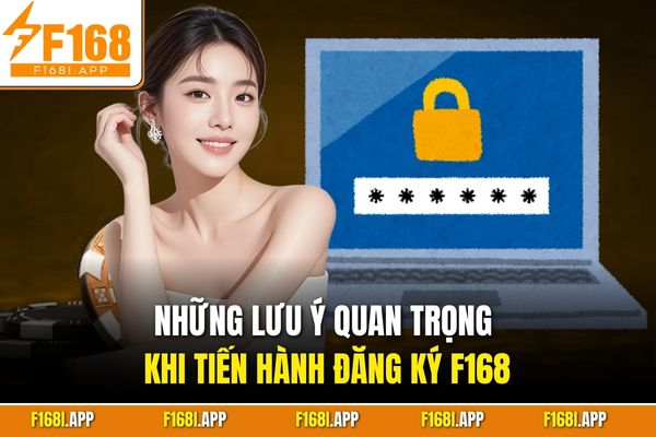 Những lưu ý quan trọng khi tiến hành đăng ký F168
